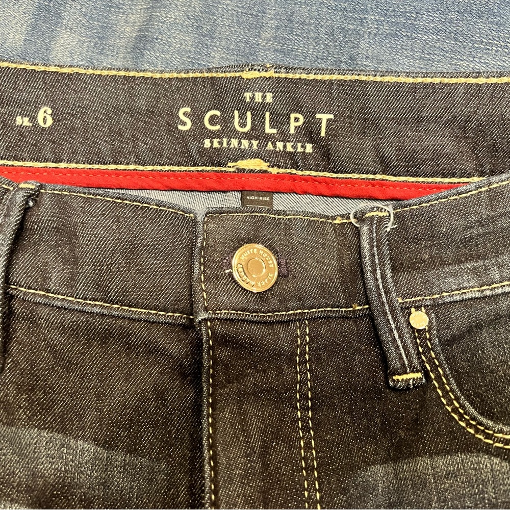 WHBM Sculpt denim sz.6 High Rise Skinny jeans - Picture 9 of 12